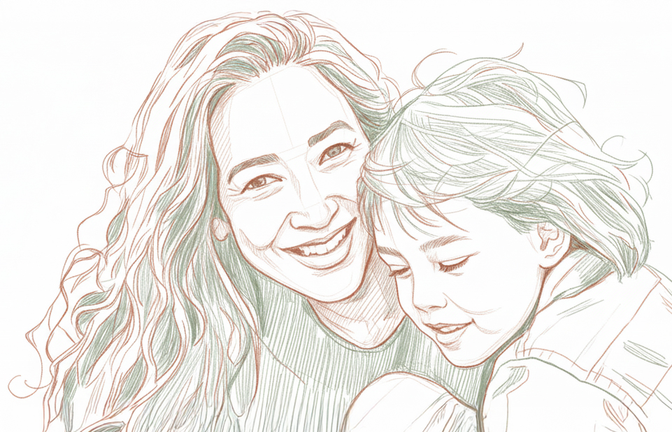 Mom and toddler